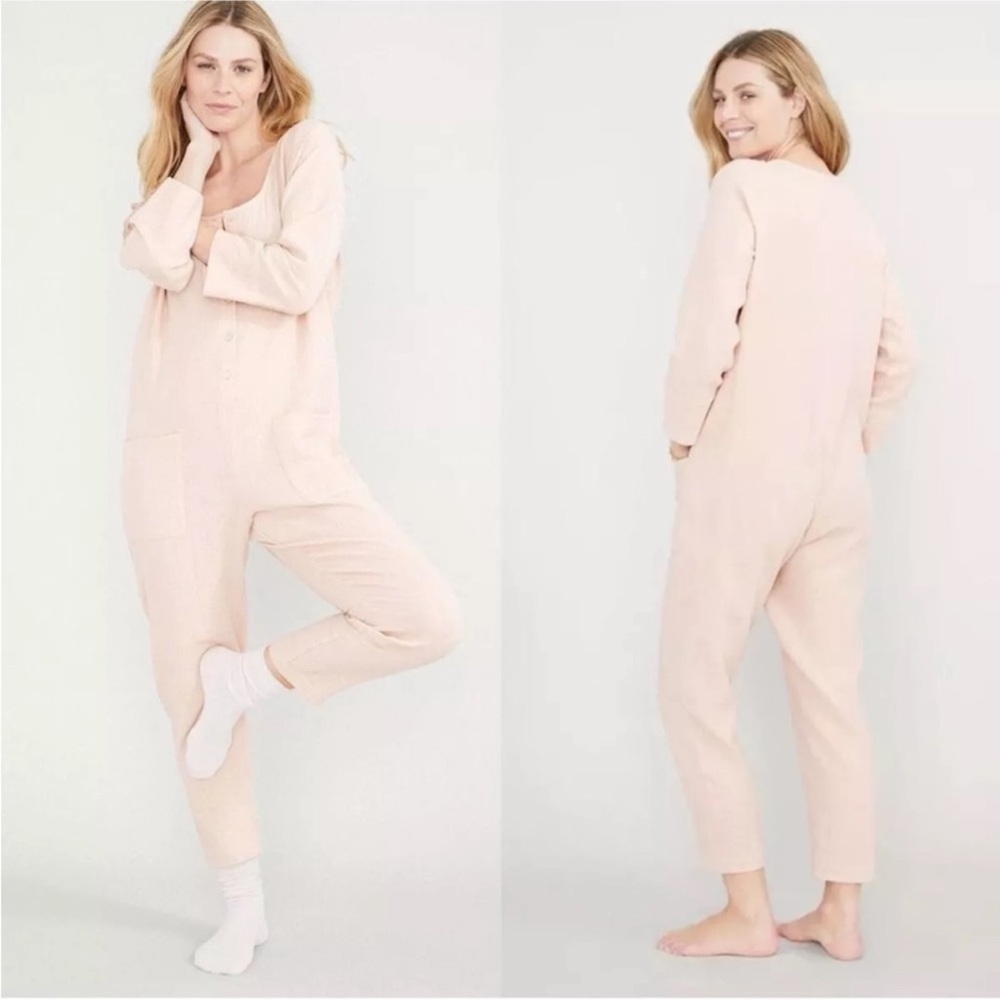 Hatch The Women's Softest Gauze Nursing Jumpsuit, Wild Aster Maternity